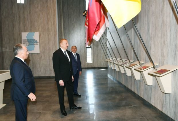 Prezident Tovuzda Dövlət Rəmzləri Muzeyinin açılışında